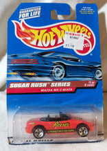 Load image into Gallery viewer, Hot Wheels #741 Sugar Rush Mazda MX-5 Miata Reese&#39;s Peanut Butter Cups - TulipStuff
