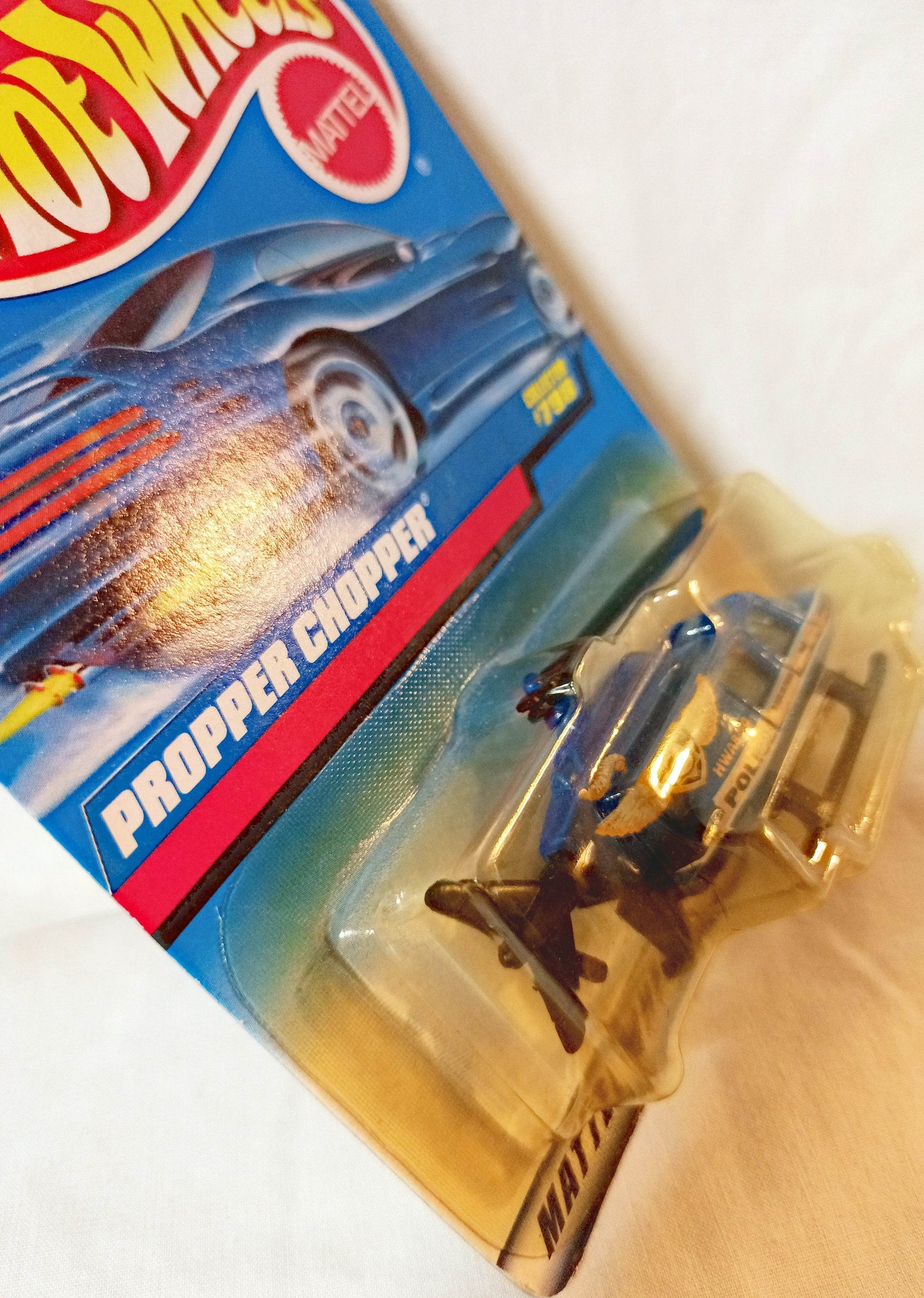Hot Wheels Collector #798 Propper Chopper Police Helicopter 1998 - TulipStuff