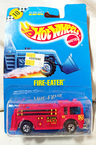 Hot Wheels Collector #82 Fire-Eater Fire Truck 1991 bw - TulipStuff