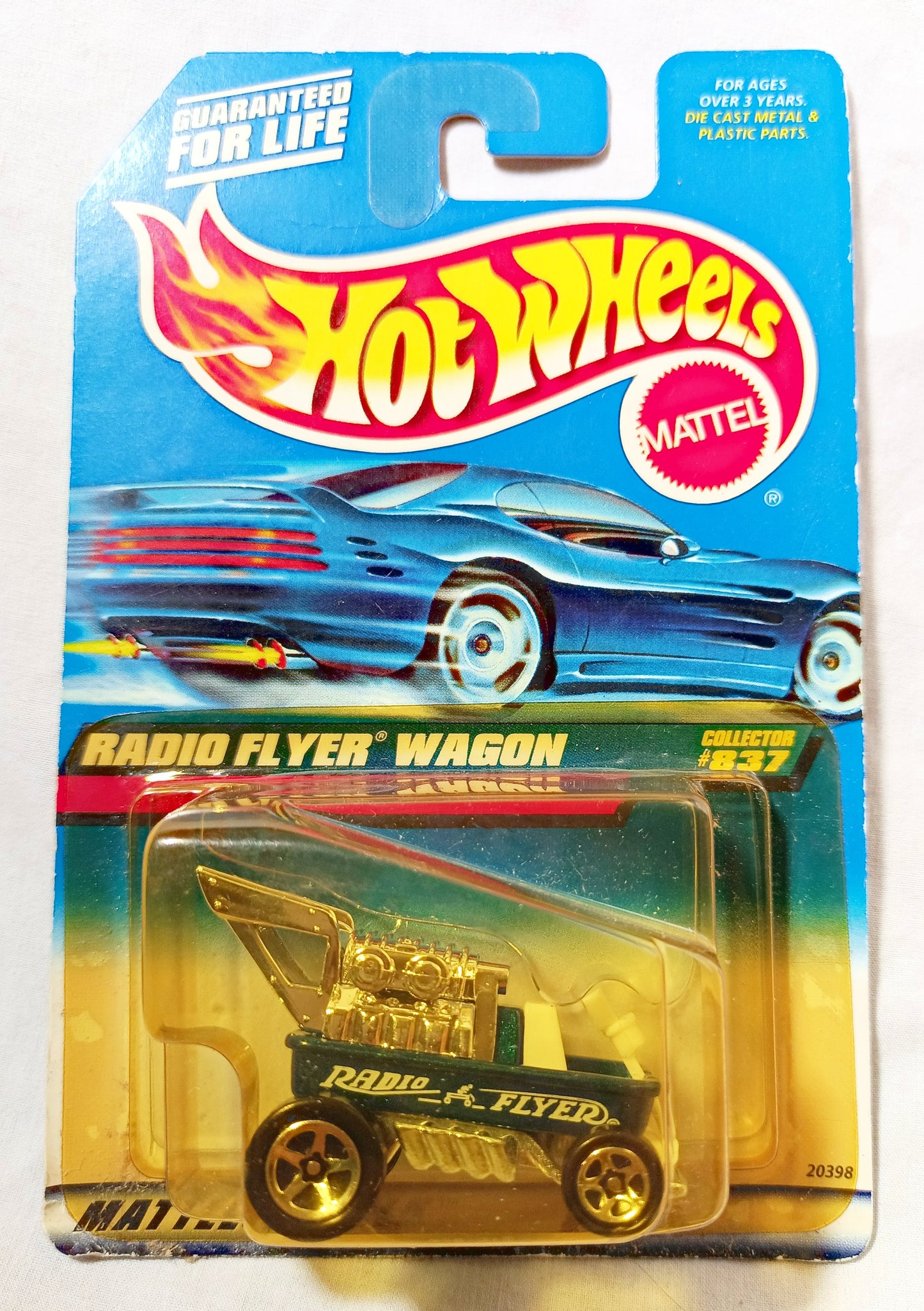 Hot Wheels Collector #837 Radio Flyer Wagon Blue 1998 - TulipStuff