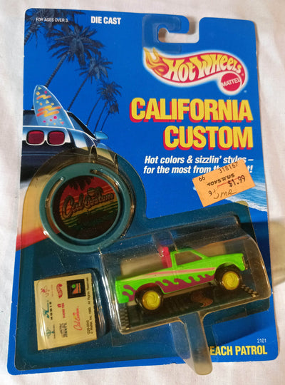 Hot Wheels California Custom Beach Patrol Pickup Truck 1990 - TulipStuff