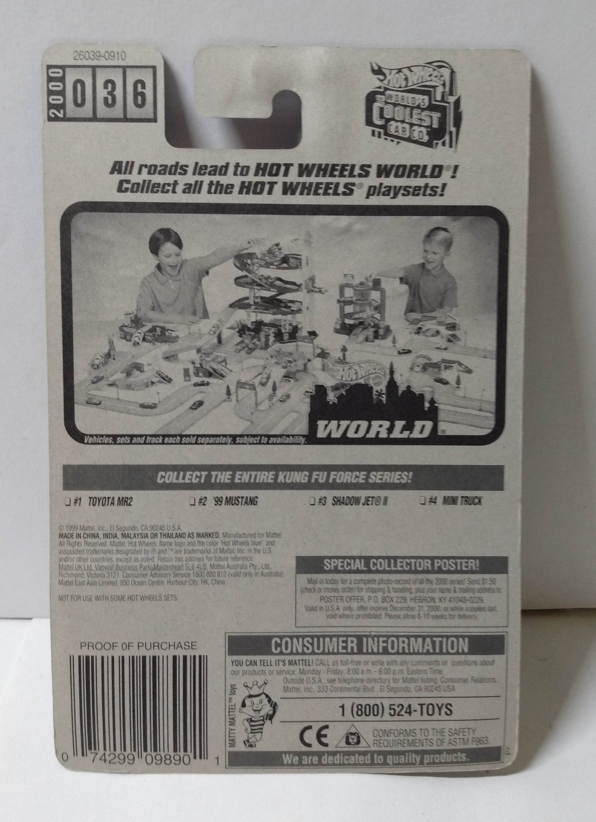 Hot Wheels Kung Fu Force Mini Truck Collector 2000 #036