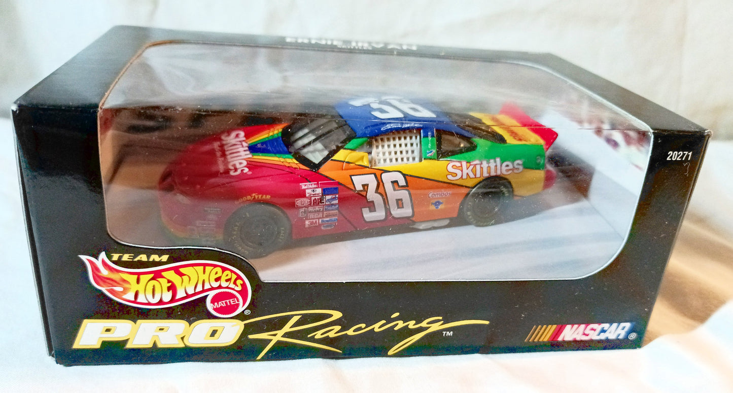 Hot Wheels Pro Racing 1998 Ernie Irvan 36 Skittles Pontiac NASCAR 1:43 - TulipStuff