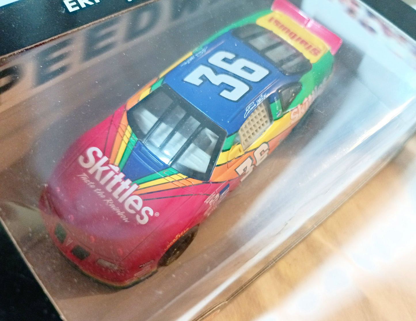 Hot Wheels Pro Racing 1998 Ernie Irvan 36 Skittles Pontiac NASCAR 1:43 - TulipStuff