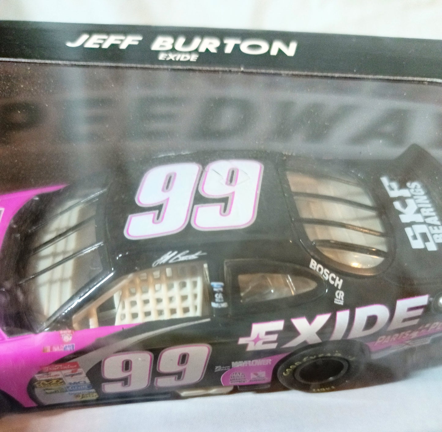 Hot Wheels Pro Racing 1998 Jeff Burton #99 Exide Ford Taurus 1:43 - TulipStuff