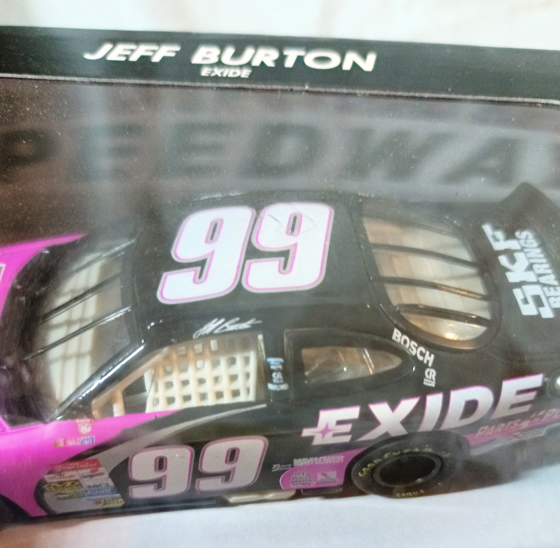 Hot Wheels Pro Racing 1998 Jeff Burton #99 Exide Ford Taurus 1:43 - TulipStuff