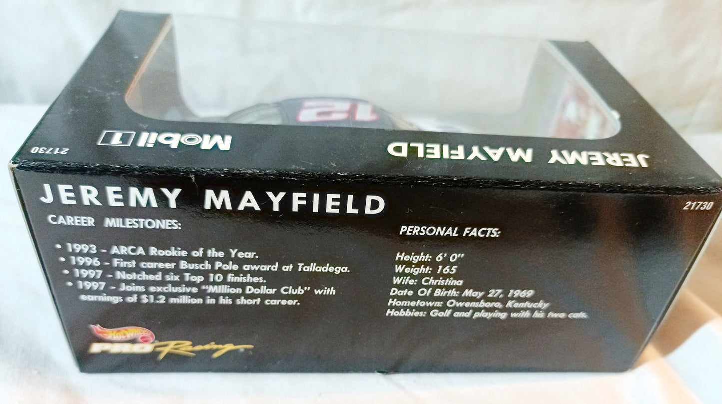 Hot Wheels Pro Racing 1998 Jeremy Mayfield #12 Mobil1 Ford Taurus 1:43 - TulipStuff