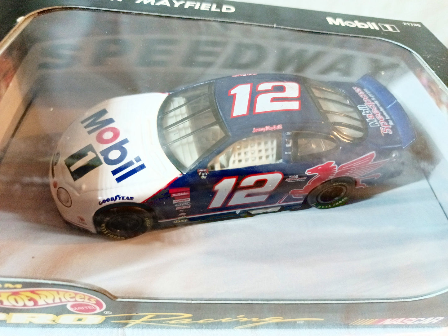 Hot Wheels Pro Racing 1998 Jeremy Mayfield #12 Mobil1 Ford Taurus 1:43 - TulipStuff
