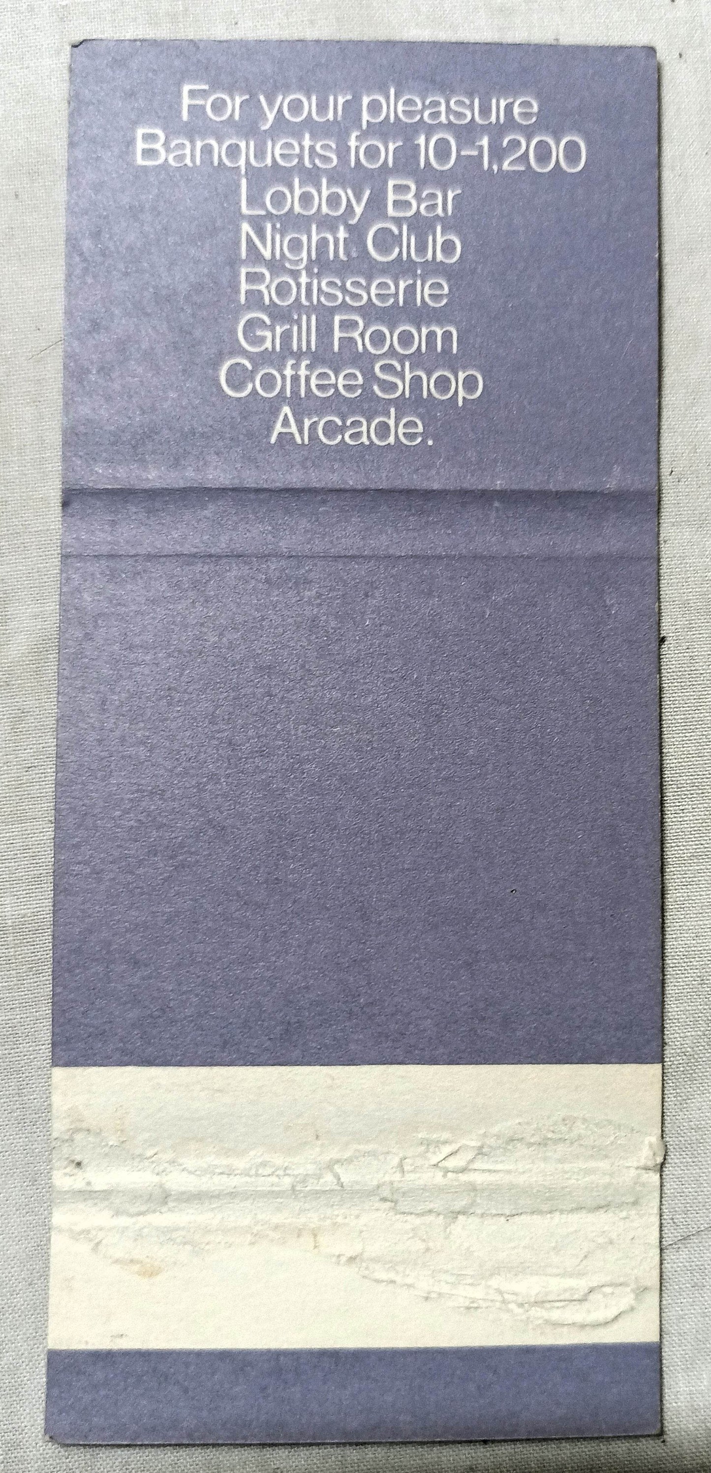 Hyatt Rama Bangkok Thailand Hotel Matchbook Cover 1970's - TulipStuff