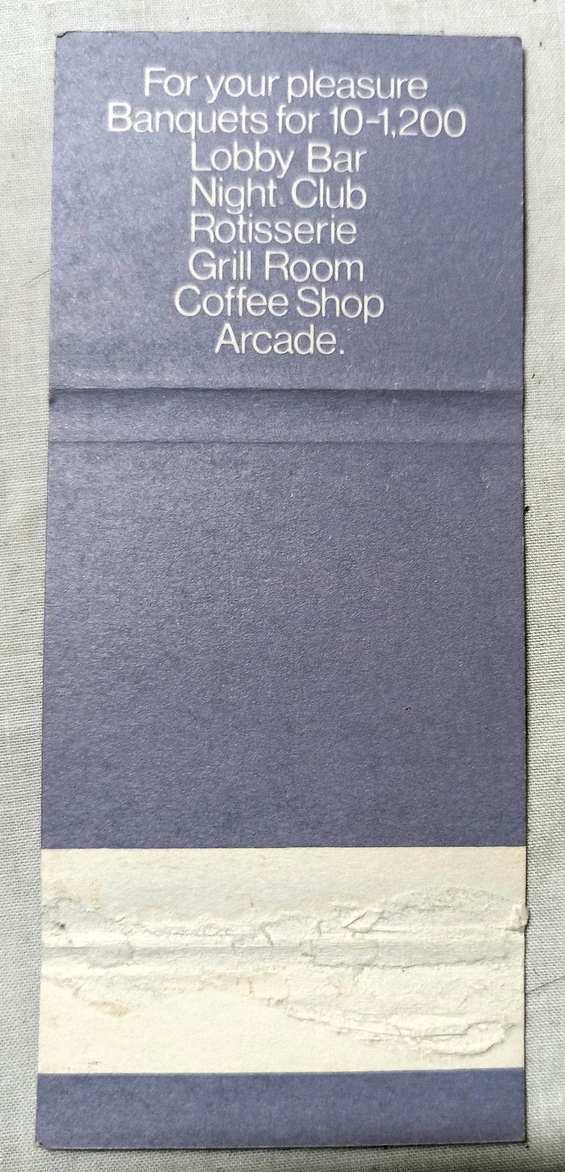 Hyatt Rama Bangkok Thailand Hotel Matchbook Cover 1970's - TulipStuff