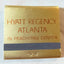 Hyatt Regency Atlanta In Peachtree Center Vintage Matchbook 1979 - TulipStuff