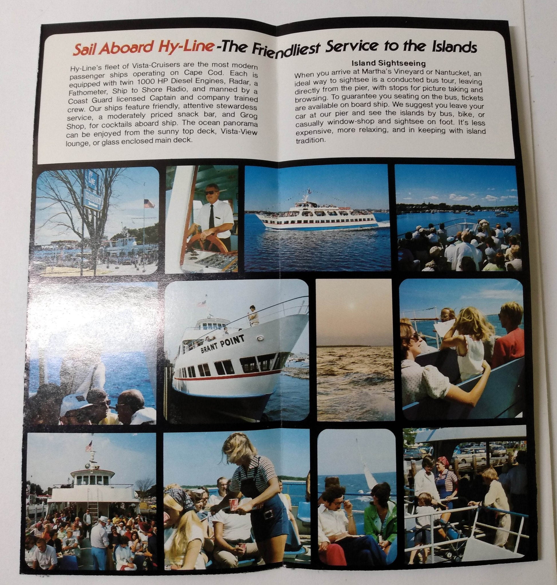 Hy-Line Nantucket Martha's Vineyard Island Cruises 1981 Brochure - TulipStuff