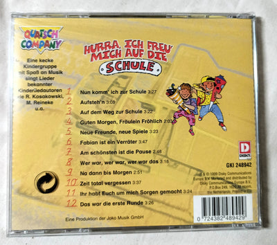 Hurra Ich Freu Mich Auf Die Schule Quatsch Co Children's Disky 1999 - TulipStuff