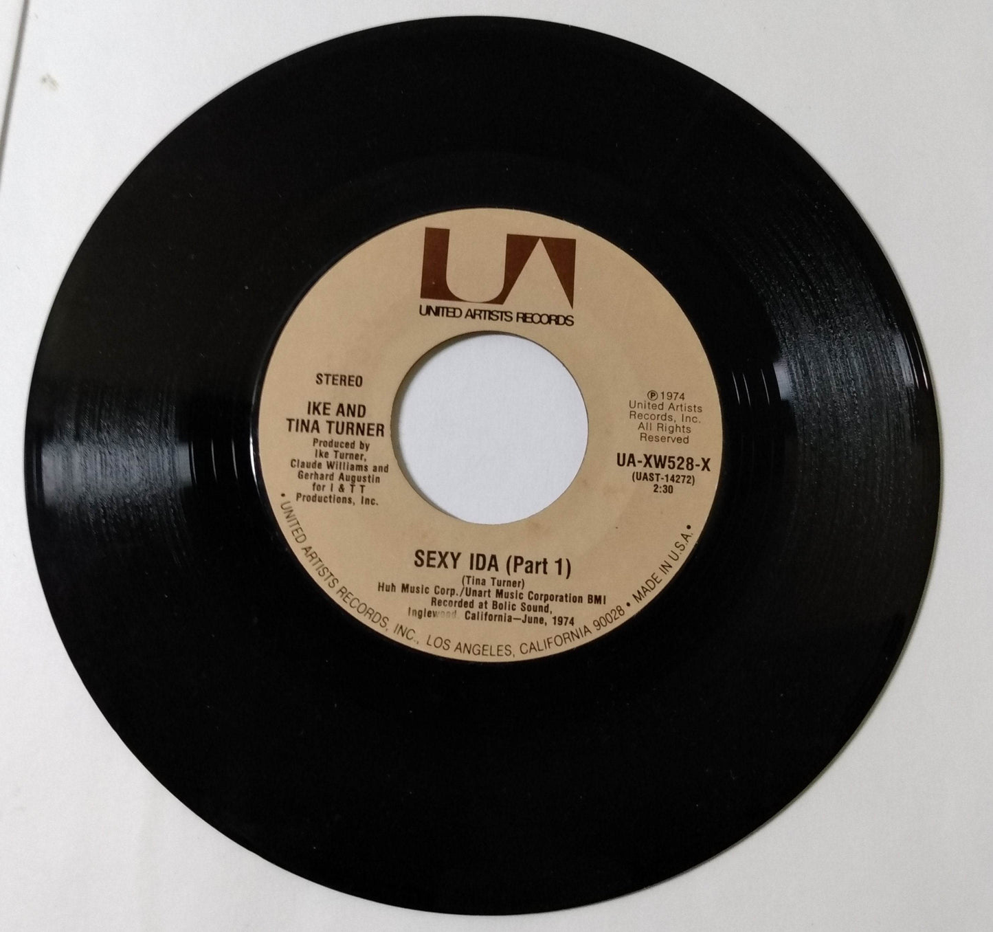 Ike And Tina Turner Sexy Ida Funk 7" Vinyl United Artists 1974 - TulipStuff