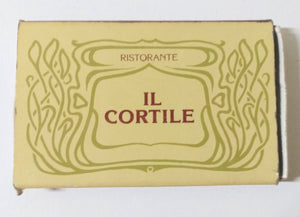 Il Cortile Ristorante Mulberry St Little Italy New York City Matchbox 1990's - TulipStuff