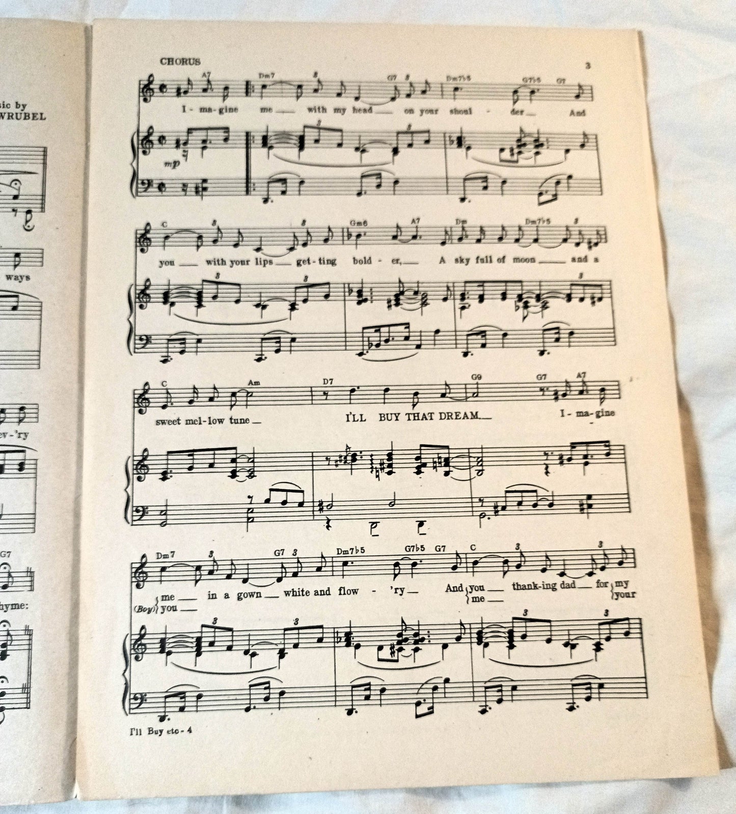 I'll Buy That Dream Sing Your Way Home Jack Haley Sheet Music 1945 - TulipStuff