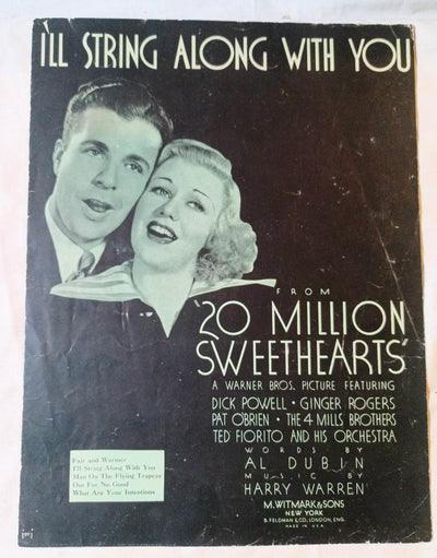 I'll String Along With You 20 Million Sweethearts Ginger Rogers 1934 - TulipStuff