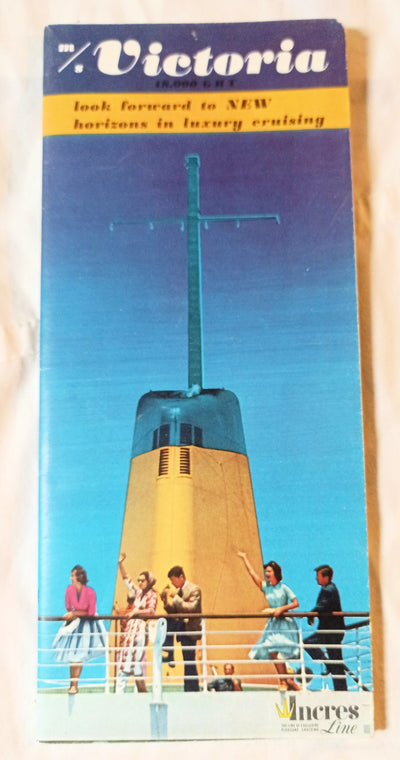 Incres Lines ms Victoria Deck Plans Cruise Brochure 1961 - TulipStuff