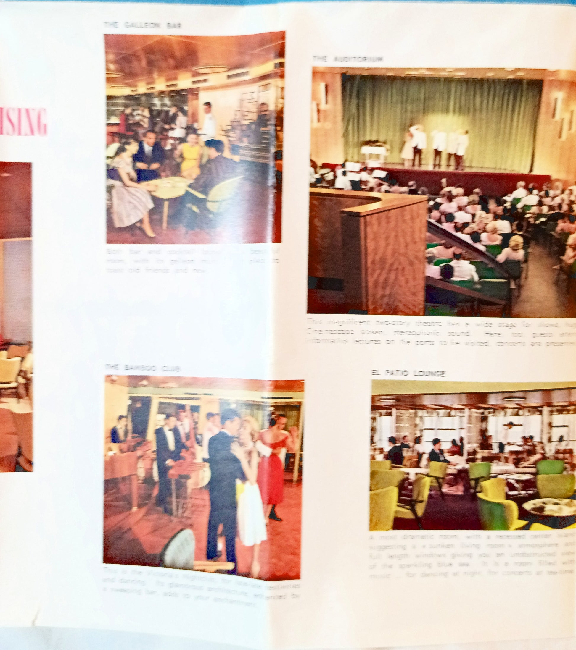 Incres Lines ms Victoria Deck Plans Cruise Brochure 1961 - TulipStuff