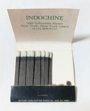 Load image into Gallery viewer, Indochine Restaurant Lafayette St NoHo New York City Matchbox 1990&#39;s - TulipStuff
