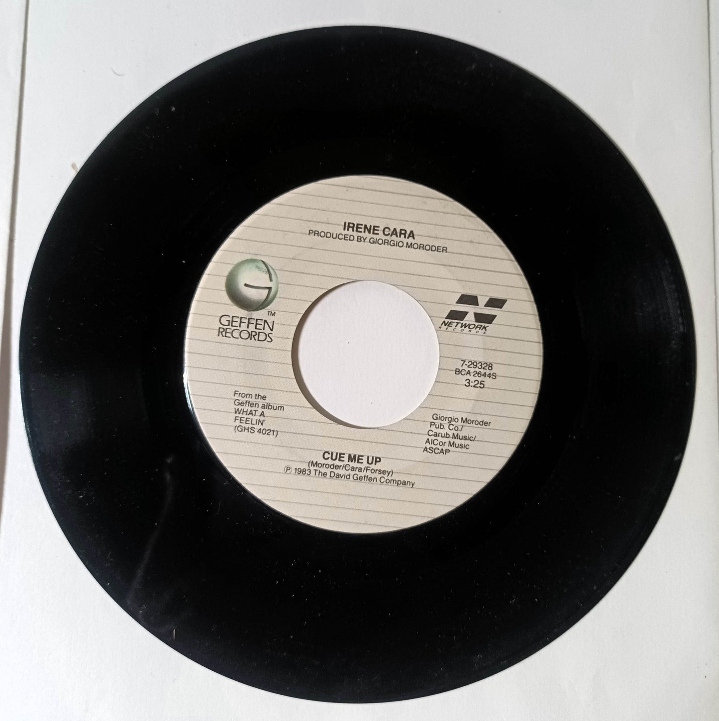 Irene Cara Breakdance / Cue Me Up  7" Vinyl 45 RPM Geffen 1983 - TulipStuff