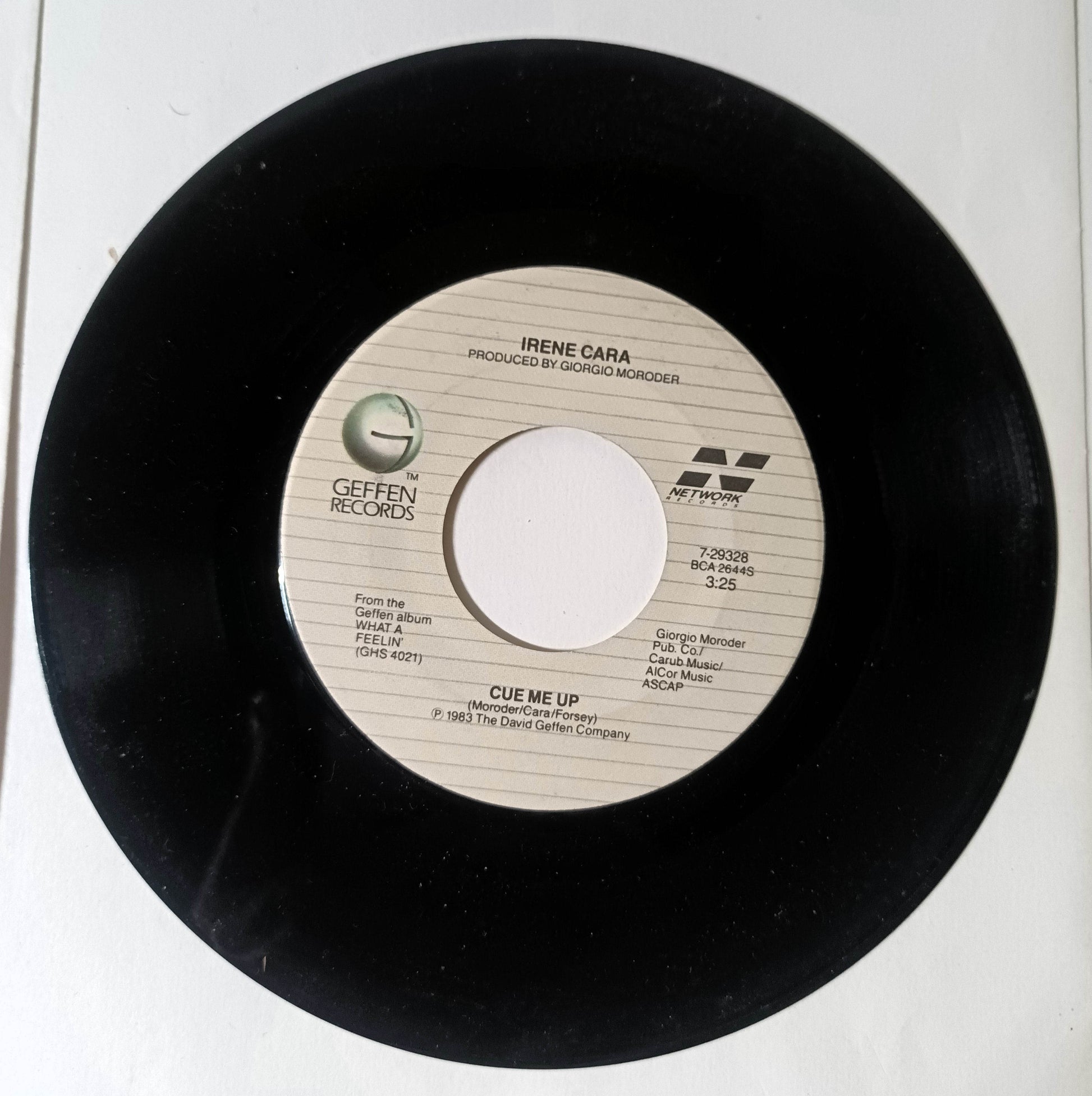 Irene Cara Breakdance / Cue Me Up  7" Vinyl 45 RPM Geffen 1983 - TulipStuff