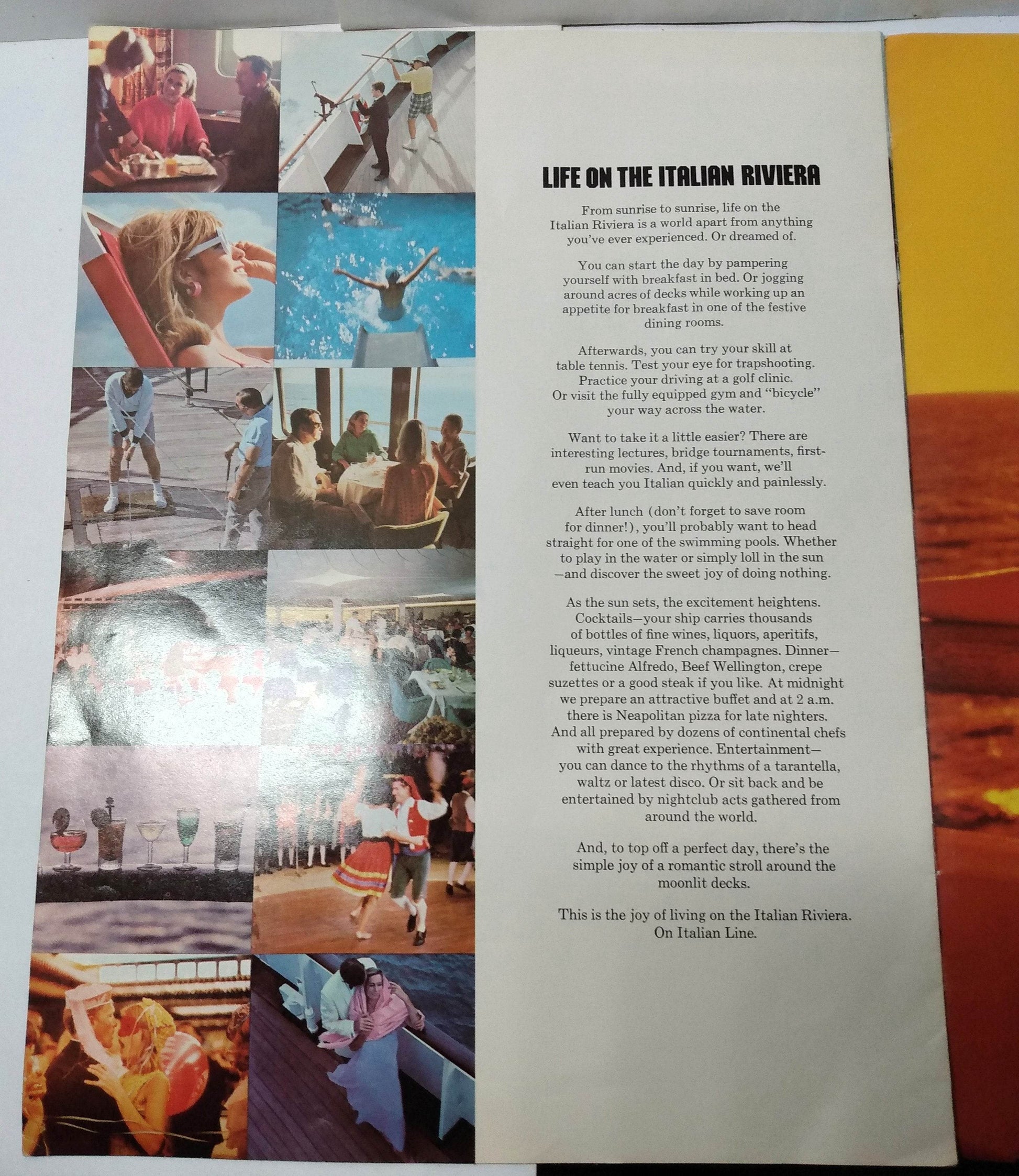 Italian Line 1974 Caribbean Cruises Brochure Michelangelo Raffaello - TulipStuff