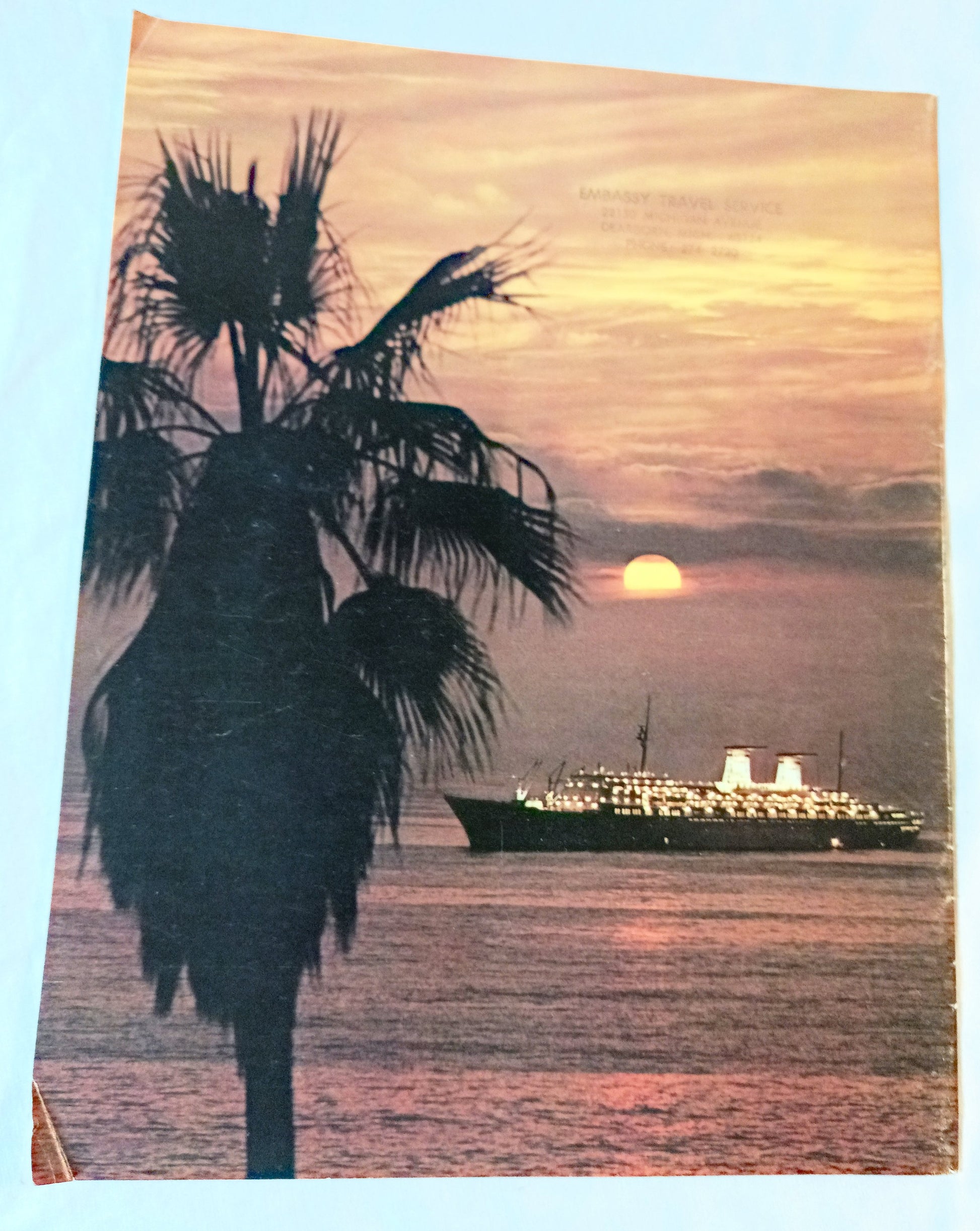 Italian Line Adriatica Line Alitalia 1975 Mediterranean Africa Fly Cruises - TulipStuff