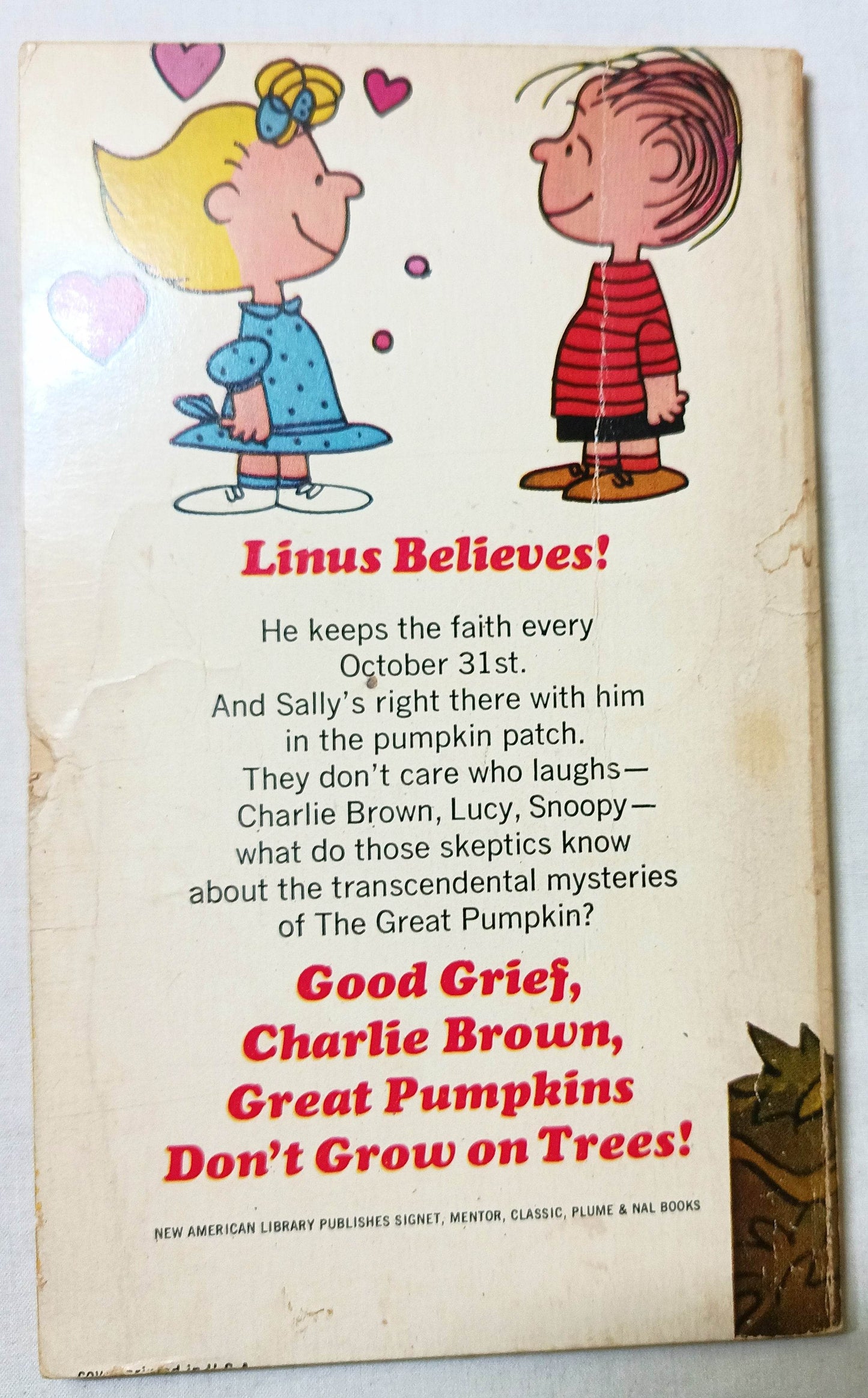 It's The Great Pumpkin Charlie Brown Peanuts First Printing 1968 - TulipStuff
