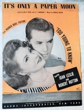 Load image into Gallery viewer, It&#39;s Only A Paper Moon Too Young To Know Joan Leslie Sheet Music 1933 - TulipStuff
