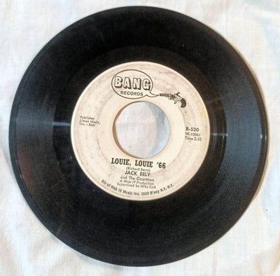 Jack Eely And The Courtmen Louie Louie '66 Vinyl 7" Promo Bang 1966 - TulipStuff
