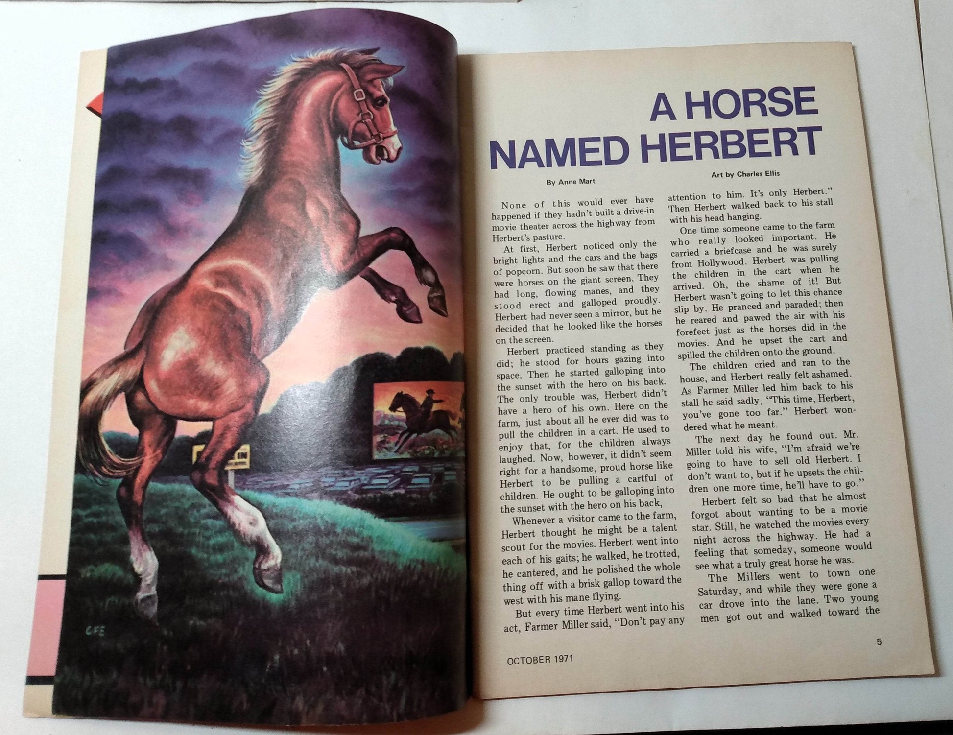 Jack and Jill Magazine Halloween Issue October 1971 Linotype Machines - TulipStuff