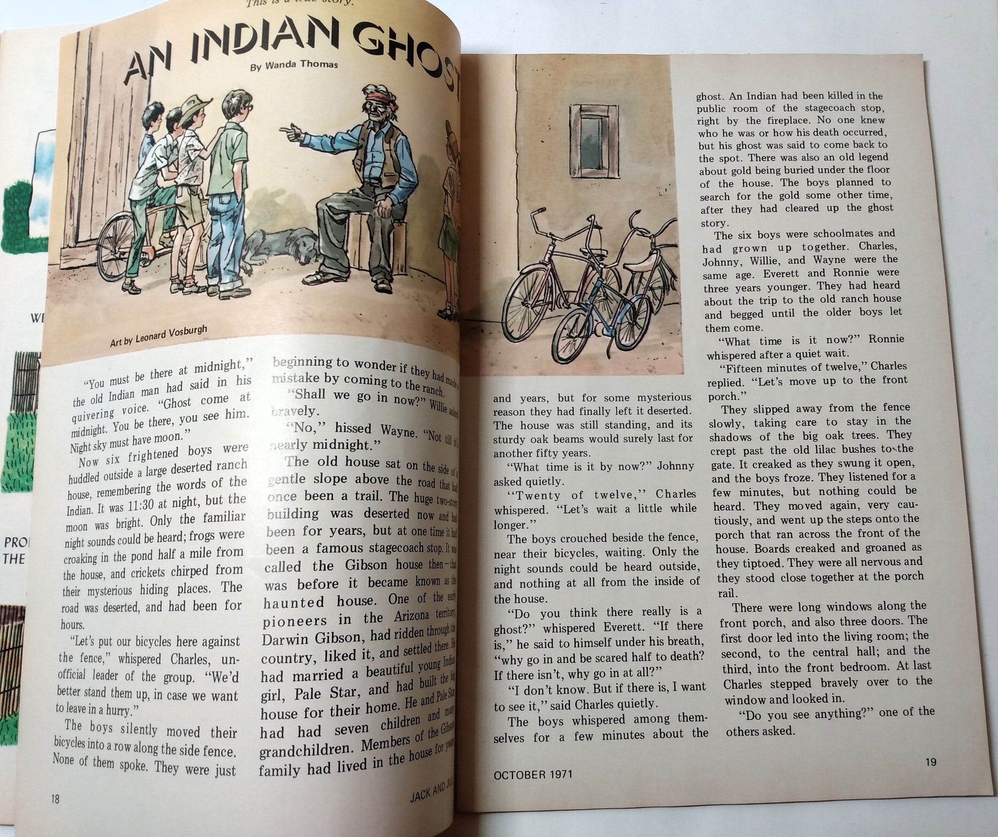 Jack and Jill Magazine Halloween Issue October 1971 Linotype Machines - TulipStuff