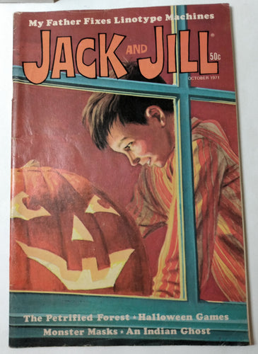 Jack and Jill Magazine Halloween Issue October 1971 Linotype Machines - TulipStuff
