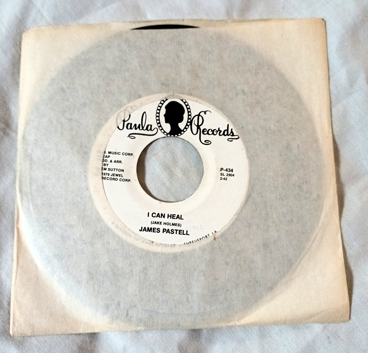 James Pastell Disco Pistol / I Can Heal 7" Vinyl 45rpm Promo 1979