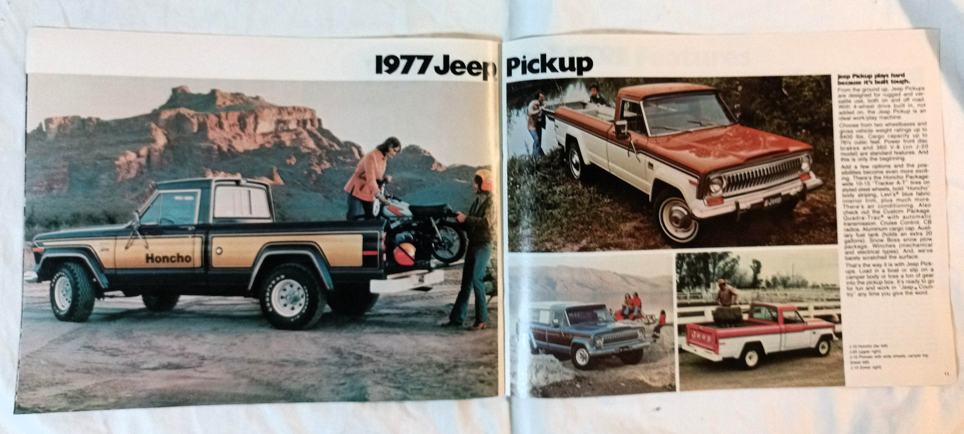 Jeep 1977 Auto Show Edition Brochure CJ-7 Pickup Cherokee Renegade - TulipStuff