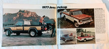 Load image into Gallery viewer, Jeep 1977 Auto Show Edition Brochure CJ-7 Pickup Cherokee Renegade - TulipStuff
