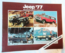 Load image into Gallery viewer, Jeep 1977 Auto Show Edition Brochure CJ-7 Pickup Cherokee Renegade - TulipStuff
