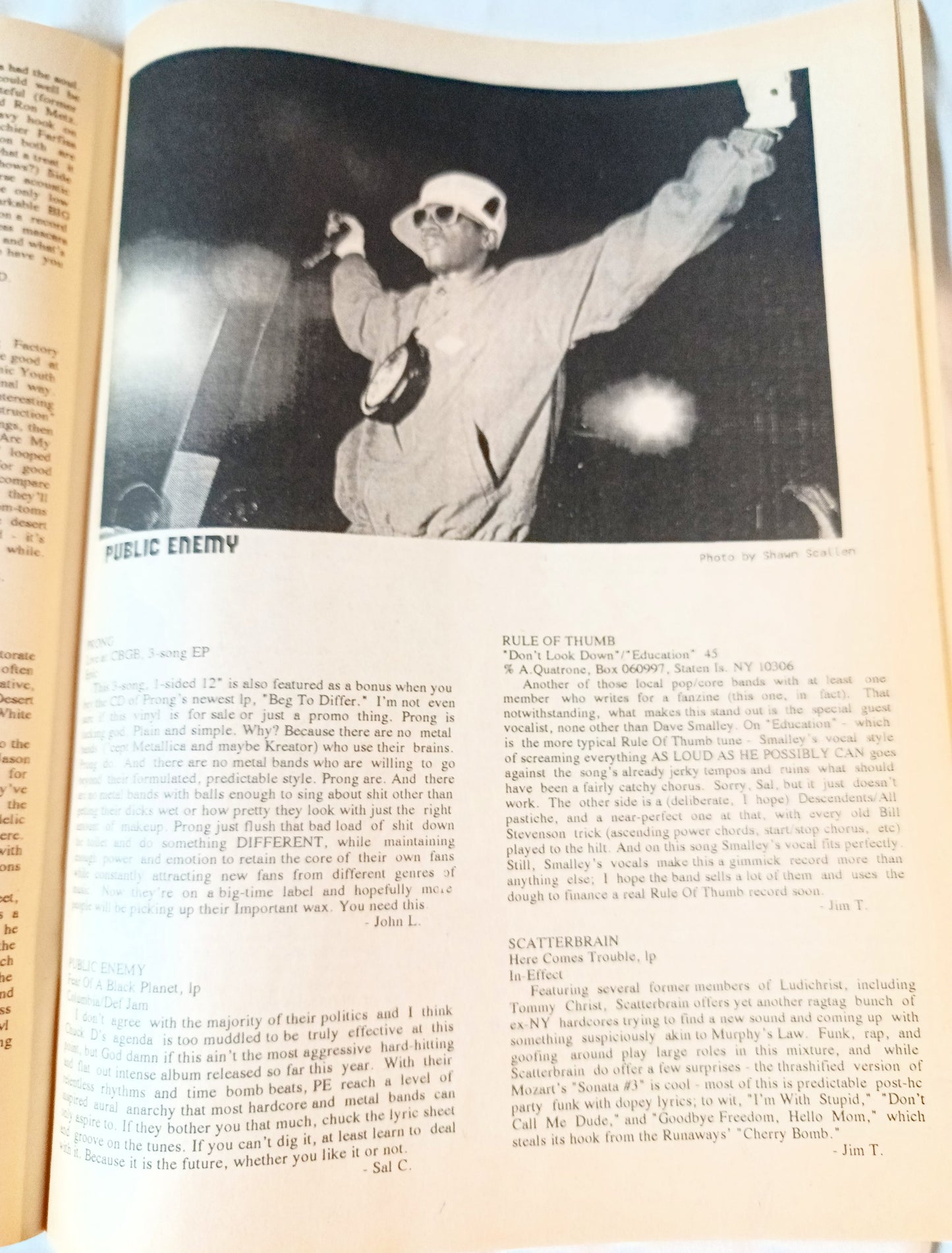 Jersey Beat #40 Été 1990 Fanzine punk Jawbreaker ABC No Rio A.O.D.