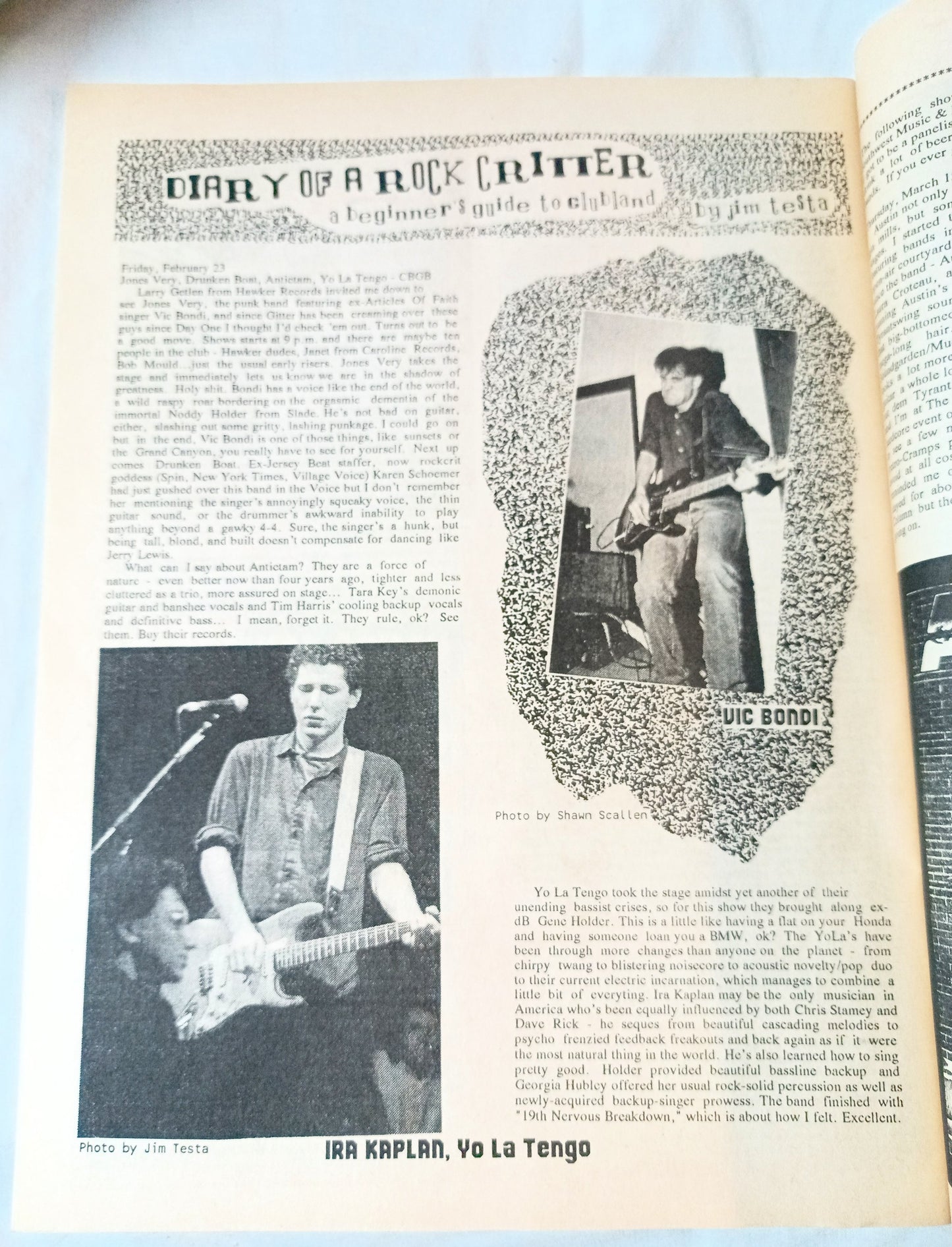 Jersey Beat #40 Summer 1990 Punk Fanzine Jawbreaker ABC No Rio A.O.D. - TulipStuff