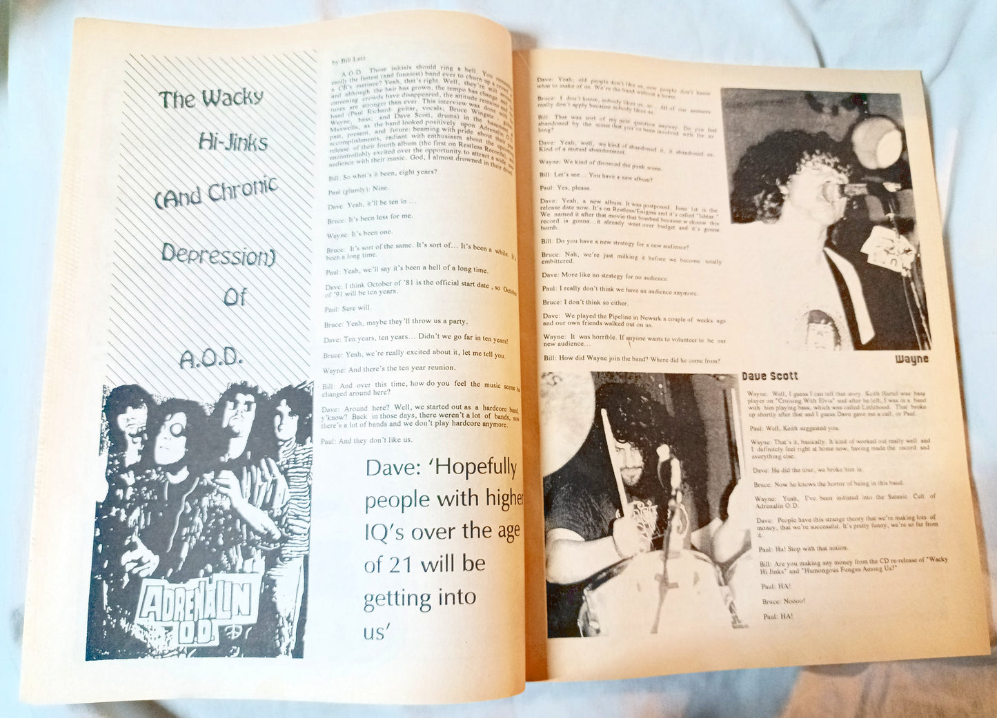 Jersey Beat #40 Summer 1990 Punk Fanzine Jawbreaker ABC No Rio A.O.D. - TulipStuff
