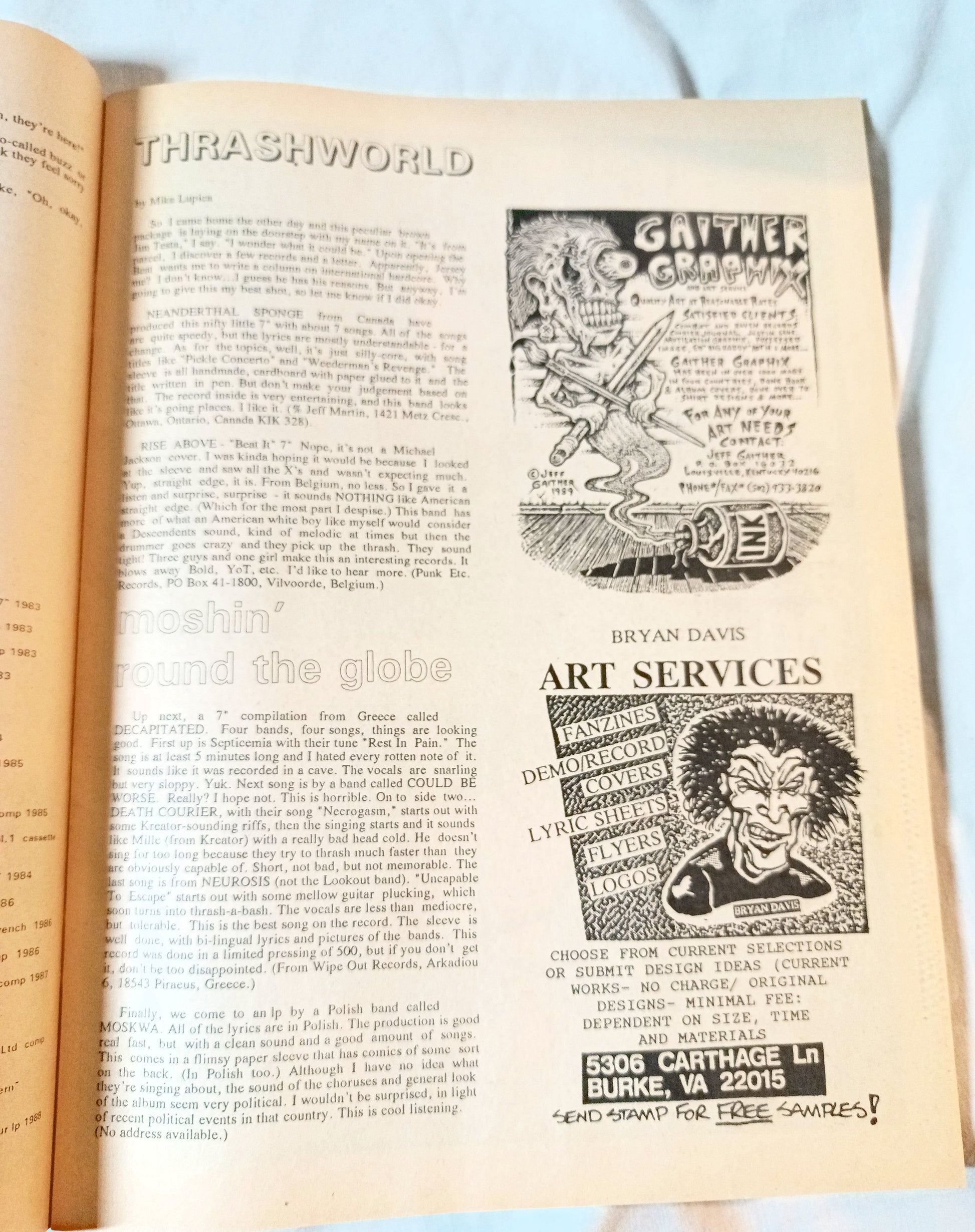 Jersey Beat #40 Summer 1990 Punk Fanzine Jawbreaker ABC No Rio A.O.D. - TulipStuff
