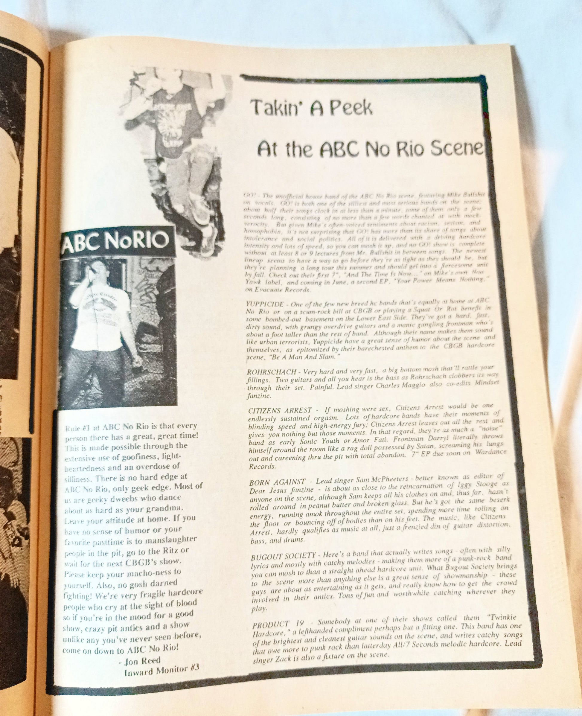 Jersey Beat #40 Summer 1990 Punk Fanzine Jawbreaker ABC No Rio A.O.D. - TulipStuff