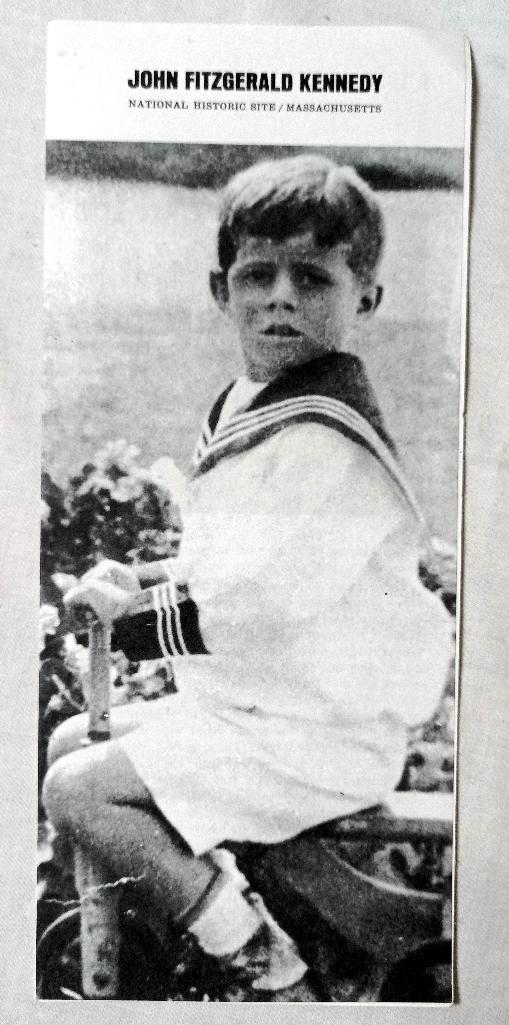 John Fitzgerald Kennedy National Historic Site Brookline Brochure 1973 - TulipStuff