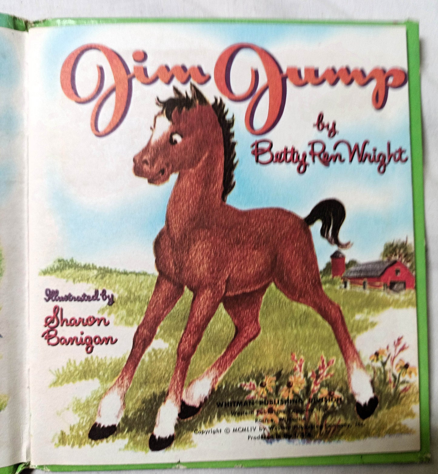 Jim Jump by Betty Ren Wright Tell-A-Tale Books Hardcover Whitman 1954 - TulipStuff