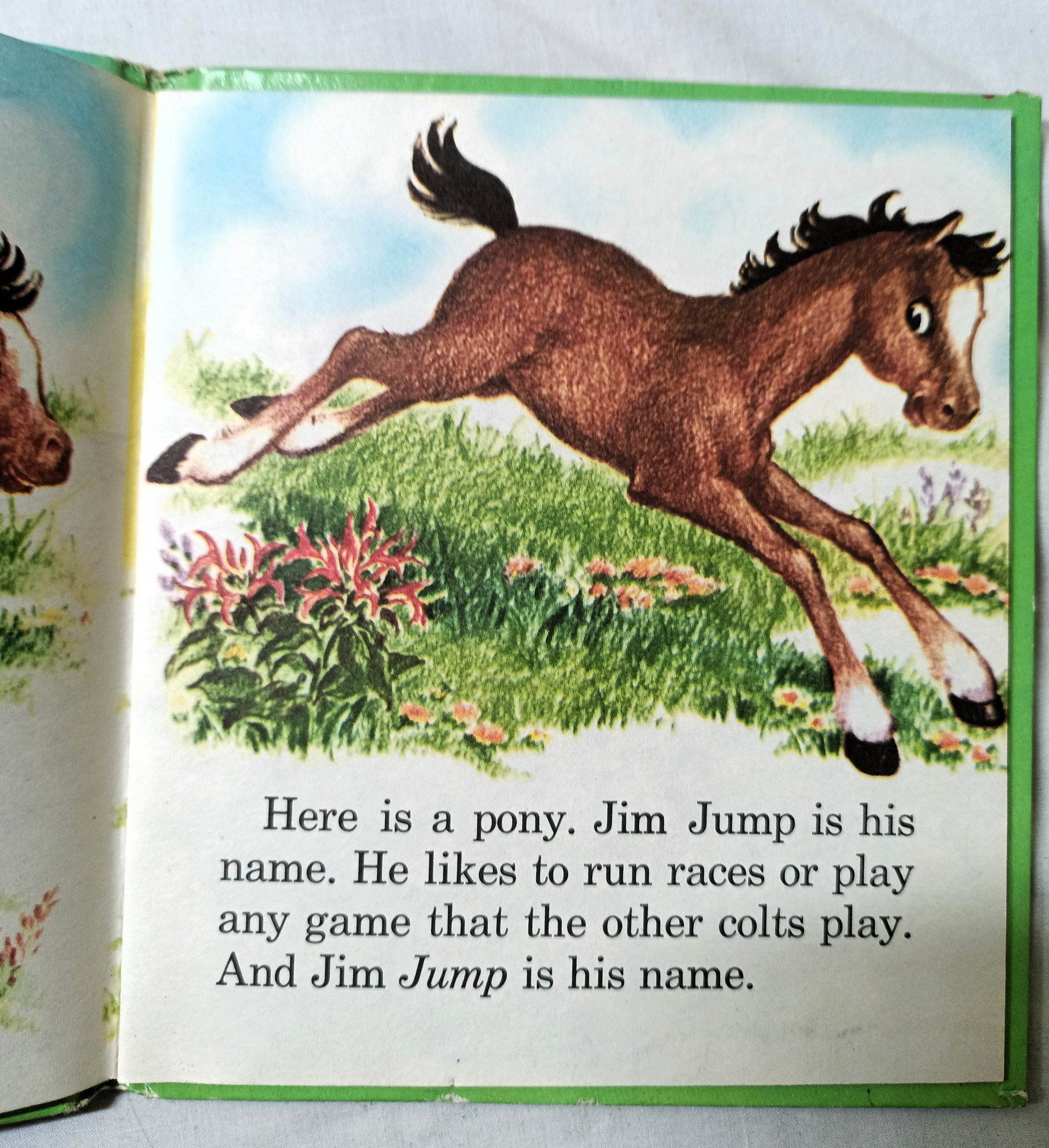 Jim Jump by Betty Ren Wright Tell-A-Tale Books Hardcover Whitman 1954 - TulipStuff