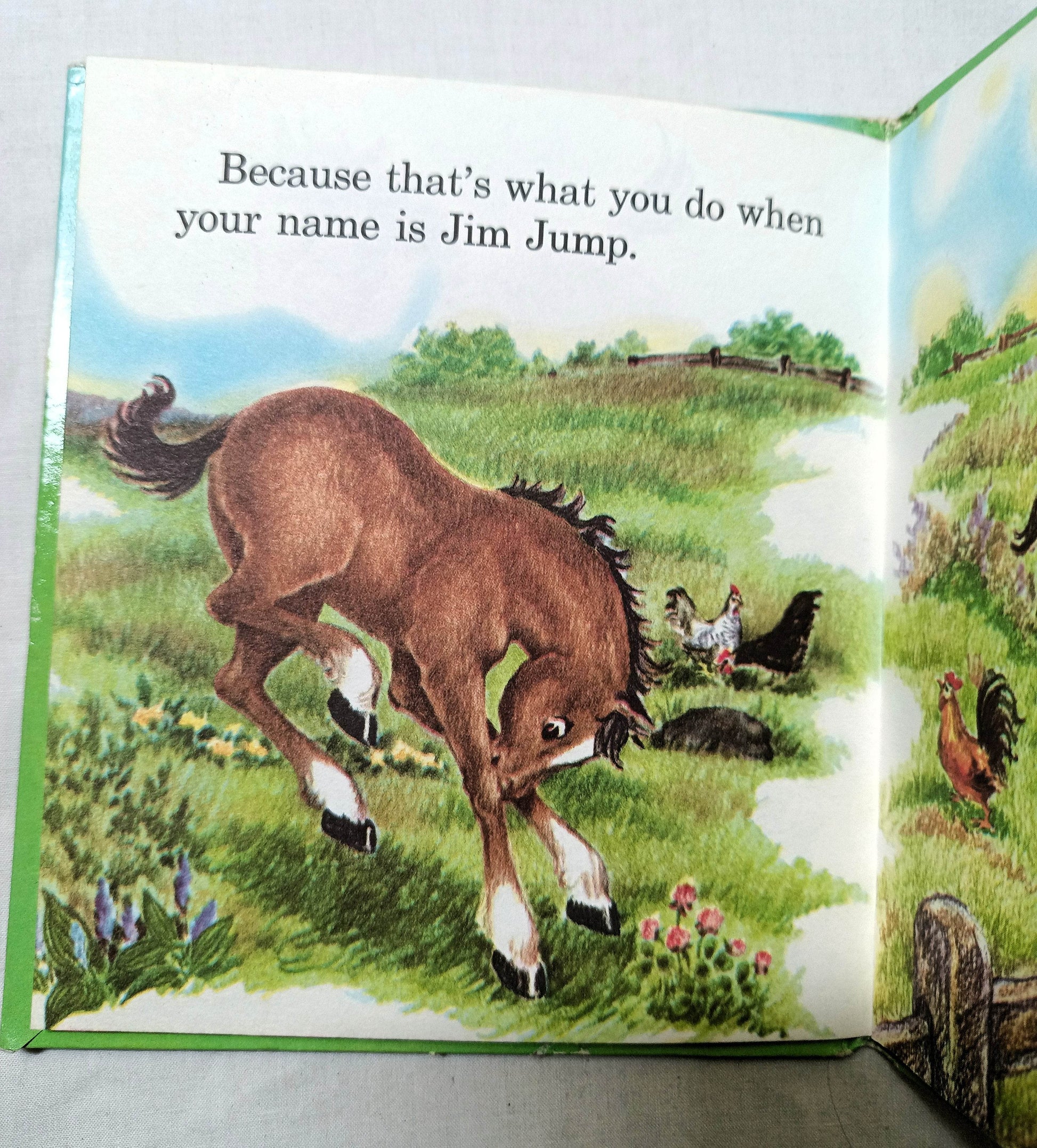 Jim Jump by Betty Ren Wright Tell-A-Tale Books Hardcover Whitman 1954 - TulipStuff