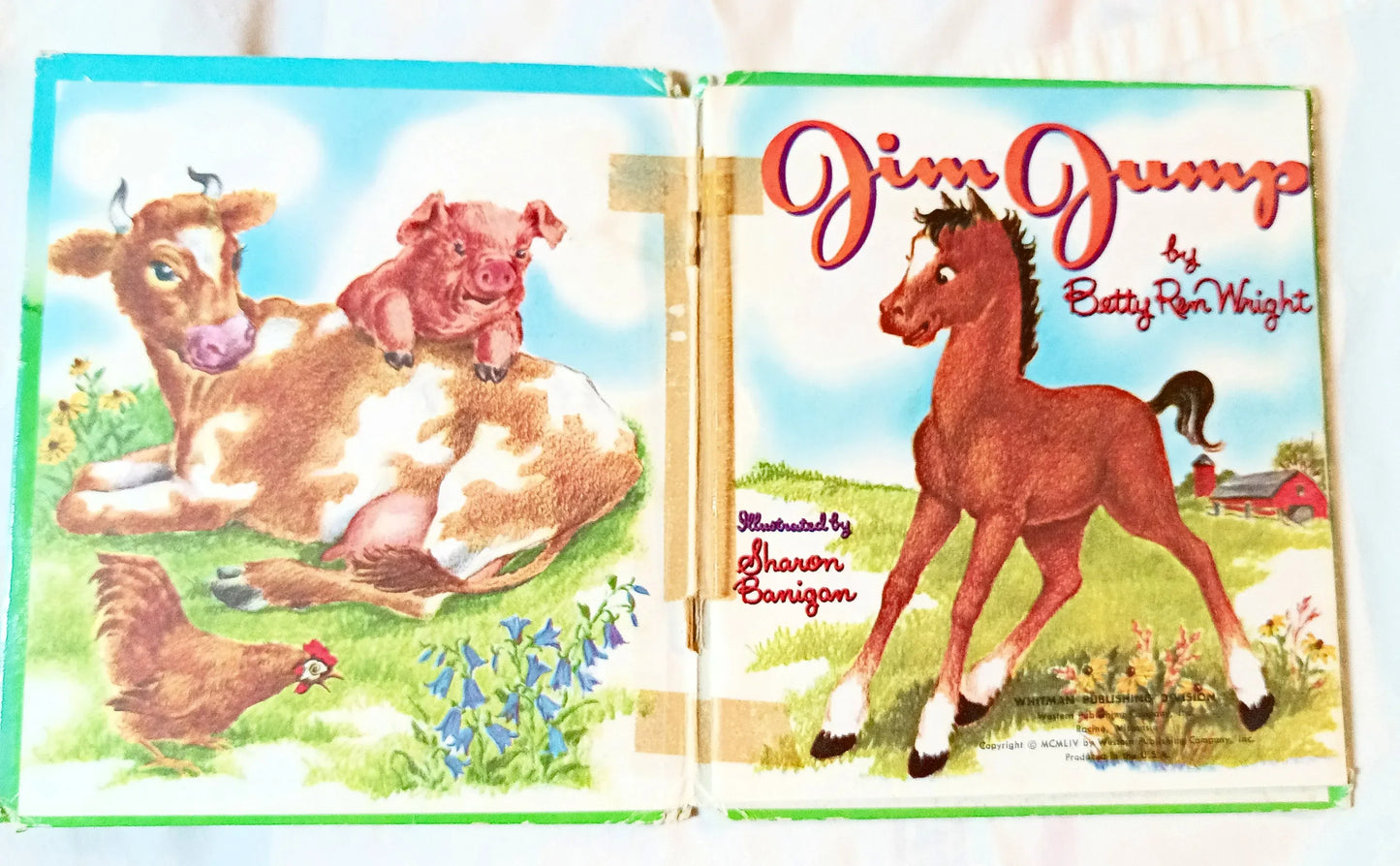 Jim Jump by Betty Ren Wright Tell-A-Tale Books Hardcover Whitman 1954 - TulipStuff