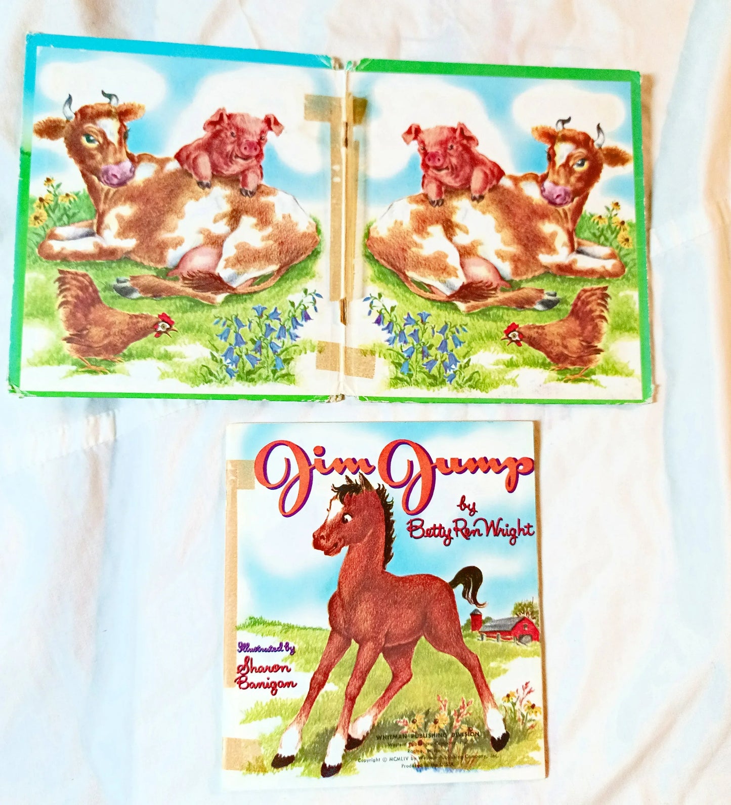 Jim Jump by Betty Ren Wright Tell-A-Tale Books Hardcover Whitman 1954 - TulipStuff