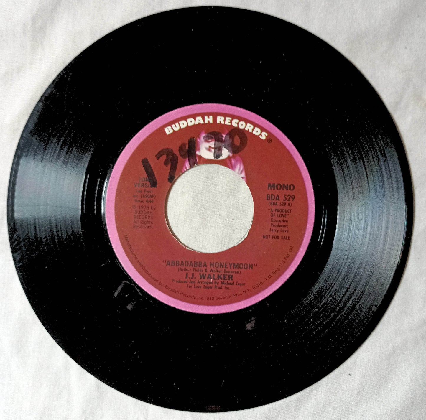 Jimmie J.J. Walker Abbadabba Honeymoon 7" Vinyl Buddah Promo 1976